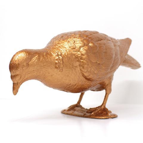 Belonging (Bronze Pigeon Eating) - Station 16 Gallery 